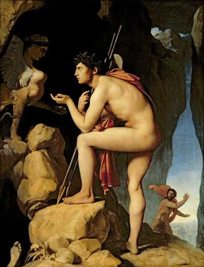 Ödipus und die Sphinx, 1808 von Jean Auguste Dominique Ingres